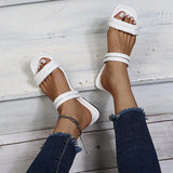 Women Open Toe Sandals Flats Summer Slippers