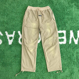 Fog Fear of God Essentials Pant Trousers Washed and Worn Drawstring Overalls