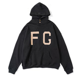 Fog American All Stars Hoodie Flocking Print Loose for Men and Women