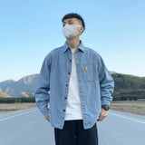 Men Denim Jacket Denim Shirt Men's Shirt Baggy Casual Jacket