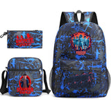 Stranger Things Hellfire Club Backpack Three-Piece Backpack Printed Pattern