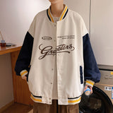 Jock Jacket Couple Corduroy Jacket Autumn Jacket Fall Winter Coat Loose Baseball Uniform Men's Clothing