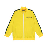 Palm Angels Sweatshirts Angel Black and White Striped Stand Collar Jacket Men's Sports Jacket