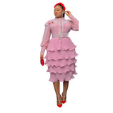 Nina Parker Black Dress Long Sleeve Cake Dress Sexy Lace Dress