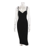 Mini Club Dresses Women's Sexy Tight V-neck Strap Dress