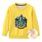 Children Boy Co Ord 2 Piece Set Fleece-Lined Thick Round Neck Children's Sweater