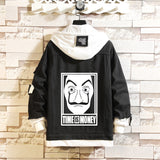 Comic Denim Jacket Men's and Women's Spring and Autumn Fashion Casual Denim Jacket