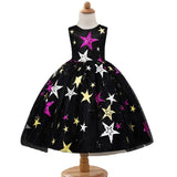 Toddler Girls Sequin Gown Dress Children's Dress XINGX Embroidery Flower Princess Dress XINGX Girls Kids Dress Girl Dress