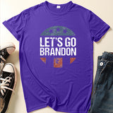 Let'S Go Brandon T Shirt Letter Collarless Hat Thin Casual T-Shirt