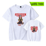 Hellfire Club Shirt Stranger Things Summer Print Pattern Casual round Neck Short Sleeves