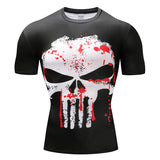 Marvel T Shirt Tight Men's Sports Fitness 3D Men's Clothing