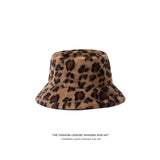 Leopard Fur Hat Winter Leopard Print Fisherman Hat