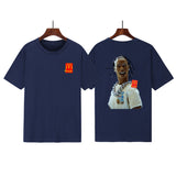 Cactus Jack McDonalds Shirt Rap Print Loose Short Sleeve