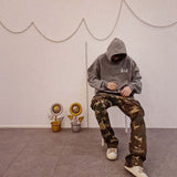 Cactus Flea Market Hoodie Men and Women Graffiti Foam Letter Printed Hoodie