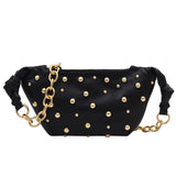 Sling Bags Chain Zipper Waist Bag Crossbody Bag