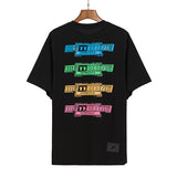 We11 Done T Shirts Color Letter Printing Men's and Women's Same Summer