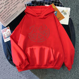 Stranger Things Hoodie Stranger Things4 Printed Pullover Hoodie Fleece Padded Coat Sweatshirt