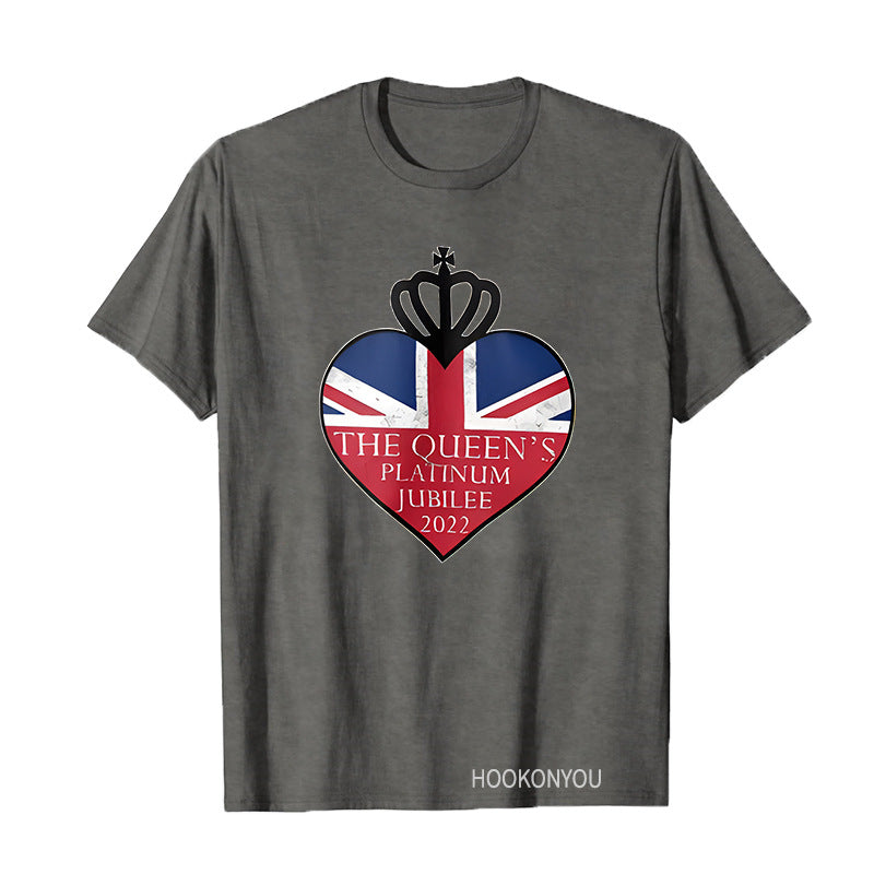 Inspired by Queen's Platinum Jubilee 2022 Elizabeth 70 Years T-shirt Pattern Printing