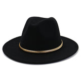 Cowboy Hats Autumn and Winter Men's and Women's Woolen Hat Fedora Hat