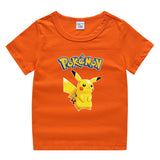 Children Pokemon Pikachu T Shirt Children's Clothing Children's Summer Clothing Short Sleeve T-shirt