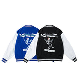 Mens Fall Outfits Vintage Baseball Uniform Men's and Women's Vintage Pilot Jacket