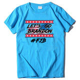 Let's Go Brandon T Shirts Brandon Printed Short-Sleeved T-shirt Women's Bottoming Shirt
