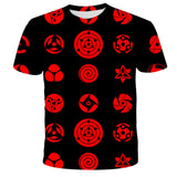 Itachi Uchiha Costume Summer Anime Naruto Itachi Uchiha 3D Digital Printed T-shirt