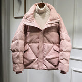 Women Winter Coats Puffer Jacket Down Coat Winter Down Jacket Women's Short Thick Loose White Duck Down