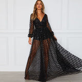 Olivia Wilde Dress Sexy V-neck Backless Dress Sequined Evening Gown