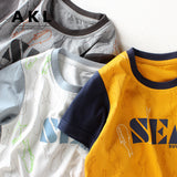 Children T Shrits Children's Summer Clothing Boy's Short-Sleeved T-shirt