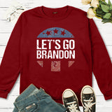 Let'S Go Brandon T Shirt Letter Sweater Round Neck Spring And Autumn Sweater Men And Women