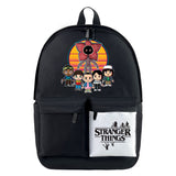 Stranger Things Backpack Nylon Waterproof Cartoons on Both Shoulders Backpack Student Schoolbag Computer Bag