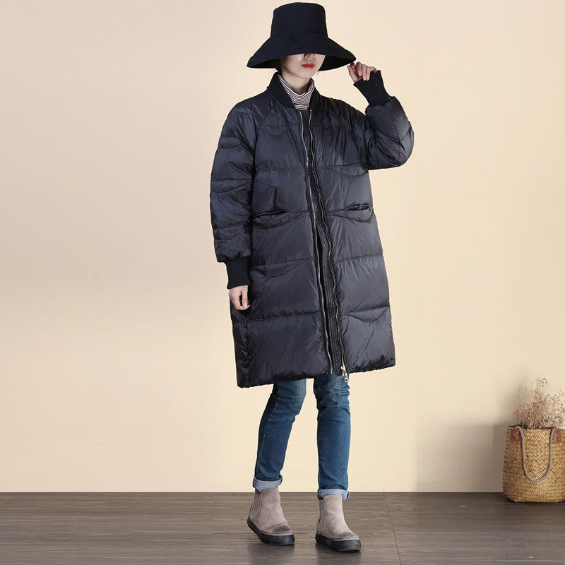 Women Winter Coats Puffer Jacket Down Coat Autumn and Winter Warm Season Baseball Collar Stand-up Collar Down Jacket Coat