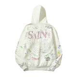 Grafitti Sweatshirts Autumn Winter and Spring Graffiti Loose Hooded Sweater