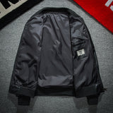 Graphic Leather Jacket Women's Spring and Autumn Air Force Flight Suit Leather Men's Baseball Collar PU Leather Harley Pilot Couple Jacket Jacket