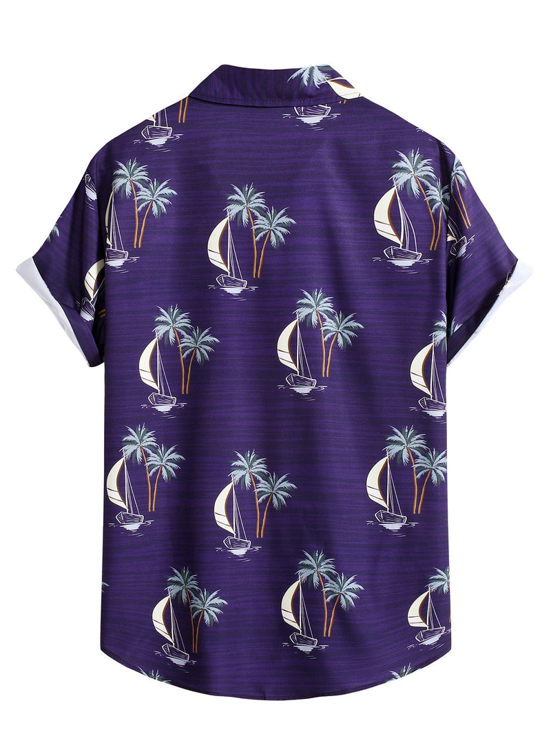 Men Hawaii Shirts Men's Shirt Shirt Short Sleeve Shirt Casual Summer