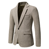 Bohemian Chic Wedding Guest Men Attire Single-Breasted Suit Casual Jacket