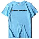 Let's Go Brandon T Shirt Letter Print Short-Sleeve T-shirt Bottoming Shirt