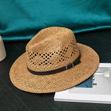Italian Fedora Hats Men's Summer Sun-Proof Ventilation Cap Women's Fashion
