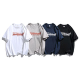 Men T Shitrs Summer Solid Color Printed round Neck T-shirt Short Sleeve Men