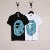 Shark Print T Shirt Cartoon Anime Loose Teen Summer Casual T-Shirt