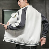 Blue Varsity Jacket Men's Spring/Autumn/Winter Sports Casual Jacket Baseball Uniform