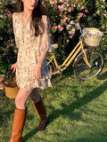 Marilyn Monroe Dress Chiffon Floral Dress Summer Beach Holiday Short Dress