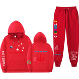 Travis Scott Astroworld Hoodie & Pant 2 Piece Set Fashion Men and Women