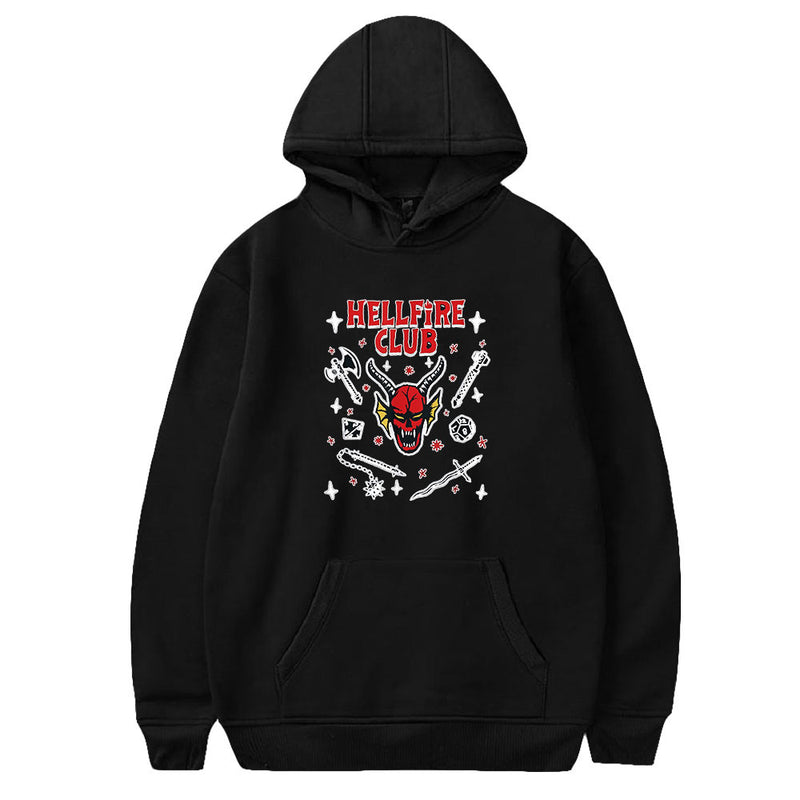 Stranger Things Hellfire Club Hoodie Hoodie Loose Sweater