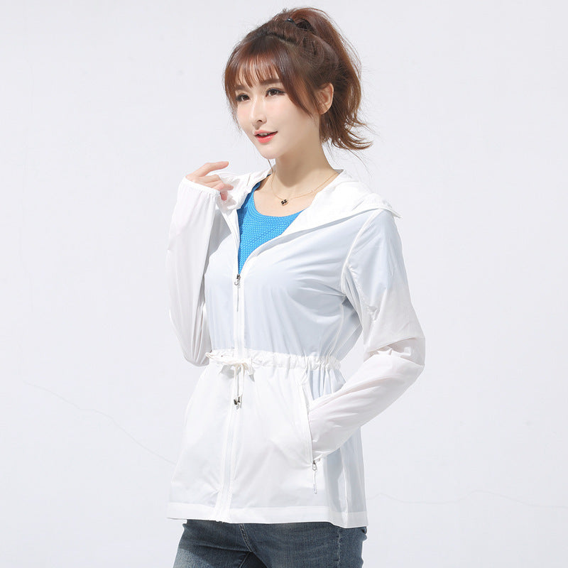 Sun Resistant Clothes Ultra-Thin Breathable Skin Clothing Stretch Ice Silk Sun Protection Clothing