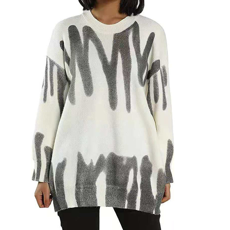 Preppy Aesthetic Sweater Pullover Women's Autumn and Winter Loose Knitwear