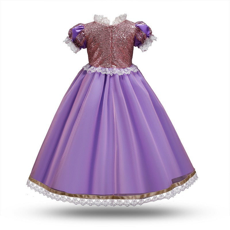 Halloween Frozen Dress Toddler Halloween Children's Clothing Sophie Long Hair Princess Dress Dress