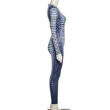 Summer Sexy Fashion Printed Long Sleeve Slim Casual Sports One-Piece Trousers For Women