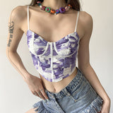 Music Festivals Rave Outfits Girls Tops Summer Women's Backless Fashion Sexy Vest